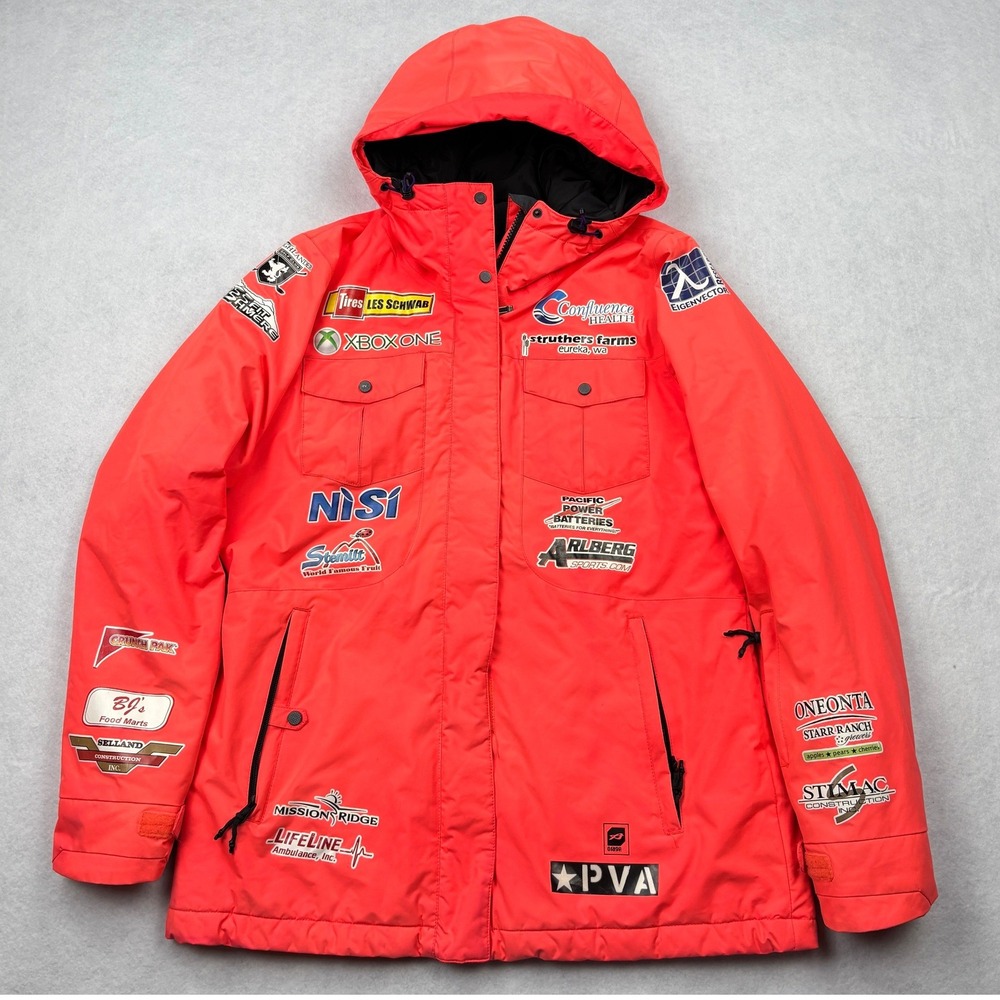 Orage Mission Ridge Ski Team Jacket Prime 10 Patch Sponsored Mens Size L